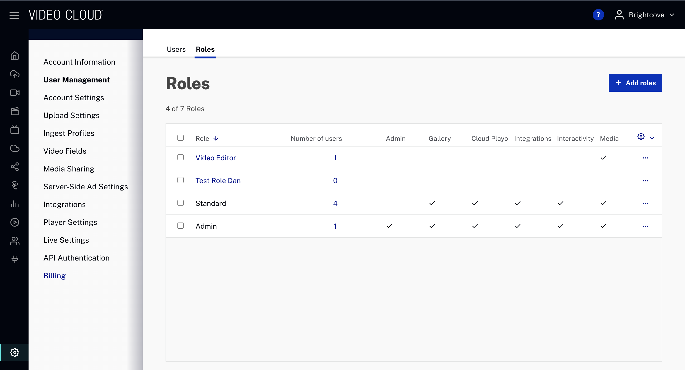 Roles UI