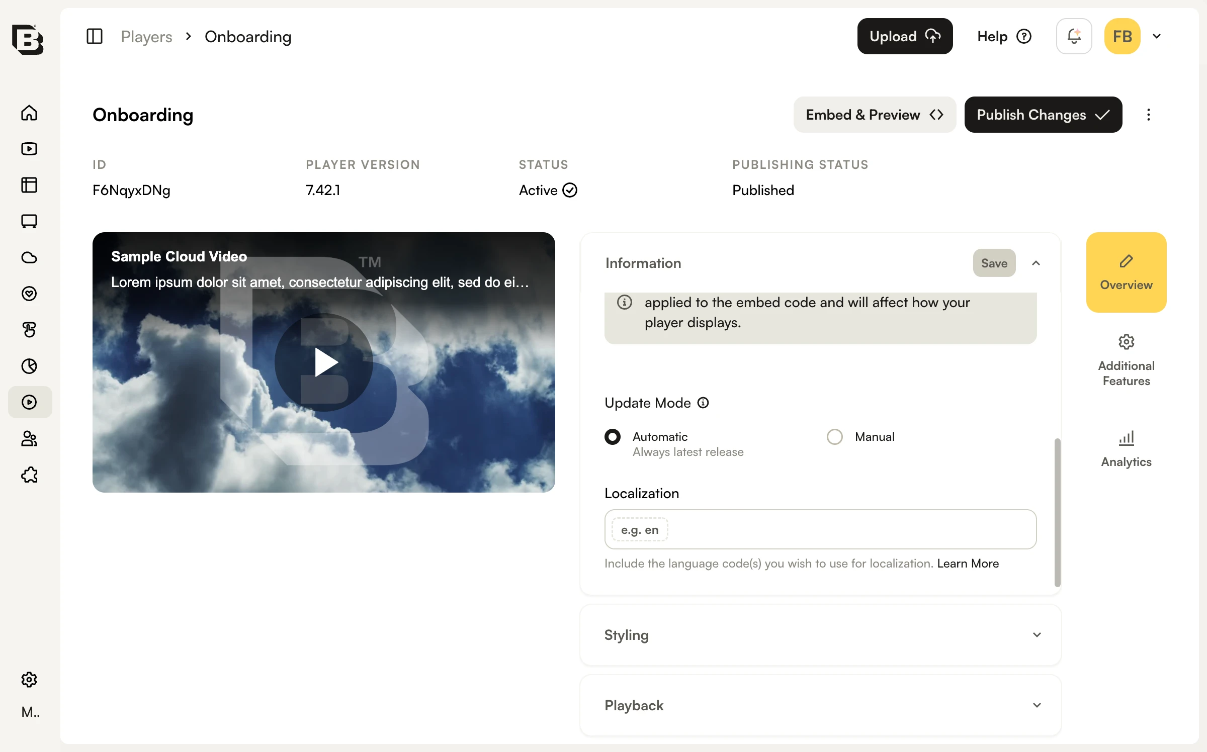 Localization field